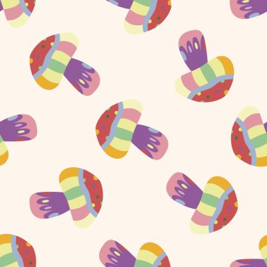 mantar çizgi film, çizgi film Dikişsiz desen arka plan