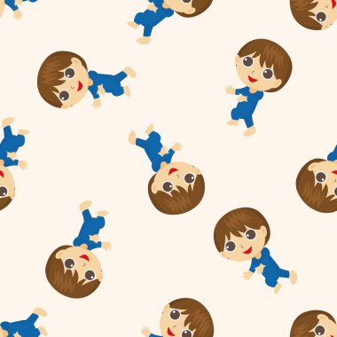 çocuk, karikatür Dikişsiz desen arka plan