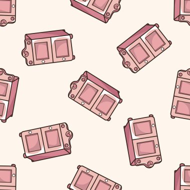 mobilya Tema dolap, karikatür Dikişsiz desen arka plan