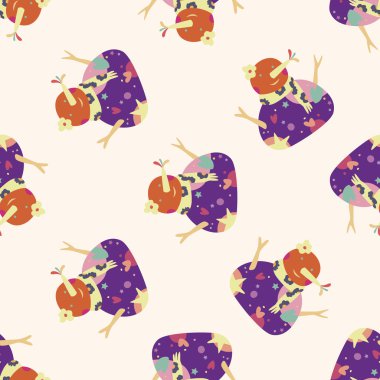 kardan adam çizgi film, çizgi film Dikişsiz desen arka plan