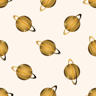 Uzay gezegen, karikatür Dikişsiz desen arka plan