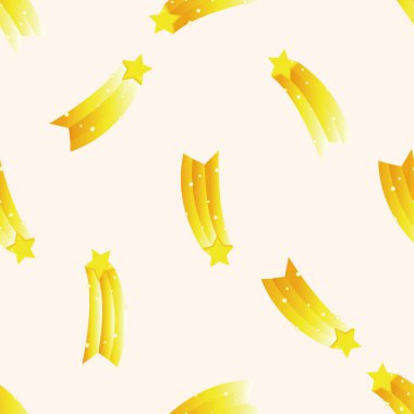 Space star, karikatür Dikişsiz desen arka plan