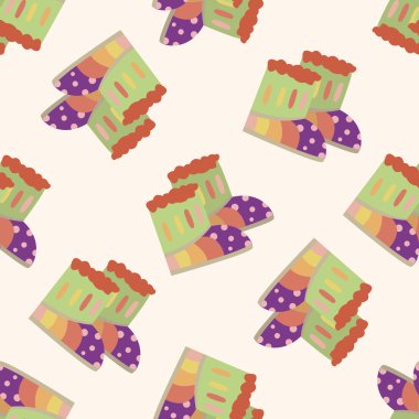 Ayakkabı tarzı, karikatür Dikişsiz desen arka plan