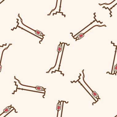 Hastane Tema damla, karikatür Dikişsiz desen arka plan