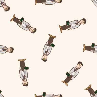 Hastane Tema doktor, karikatür Dikişsiz desen arka plan