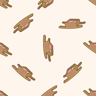 Bebek yatağı, karikatür Dikişsiz desen arka plan