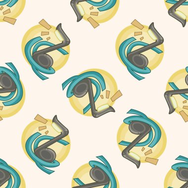 müzik lamba tarzı tasarım, Dikişsiz desen arka plan çizgi film