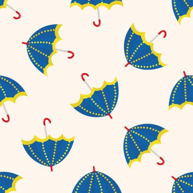 şemsiye Tema, emets, karikatür Dikişsiz desen arka plan