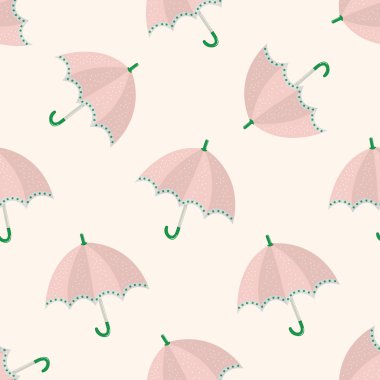 şemsiye Tema, emets, karikatür Dikişsiz desen arka plan