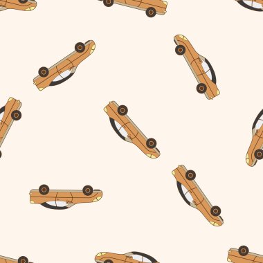 ulaşım Araba, çizgi film Dikişsiz desen arka plan