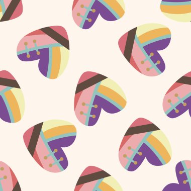 aşk kalp karikatür, karikatür Dikişsiz desen arka plan