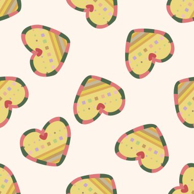 aşk kalp karikatür, karikatür Dikişsiz desen arka plan