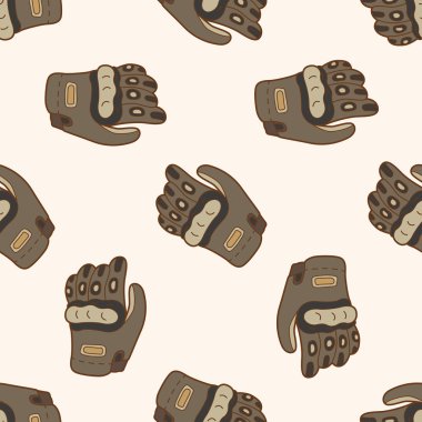 Dikişsiz desen arka plan eldiven yarış, çizgi film