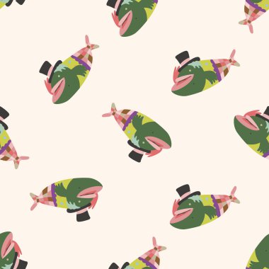 Balık, karikatür Dikişsiz desen arka plan