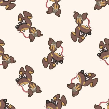 hayvan fare çizgi film, çizgi film Dikişsiz desen arka plan