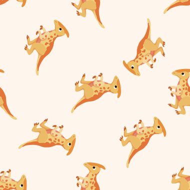 dinozor çizgi film, çizgi film Dikişsiz desen arka plan