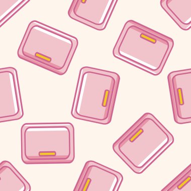 ev aletleri Tema buzdolabı, karikatür Dikişsiz desen arka plan