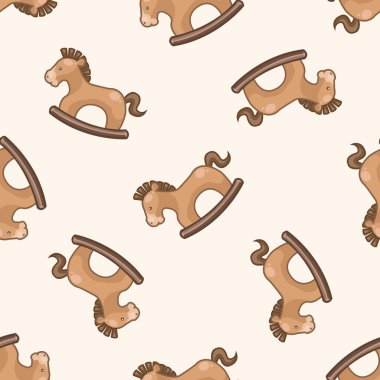 Bebek oyuncak, karikatür Dikişsiz desen arka plan