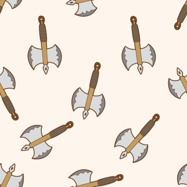 silah balta, karikatür Dikişsiz desen arka plan