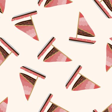 ulaşım tekne, karikatür Dikişsiz desen arka plan