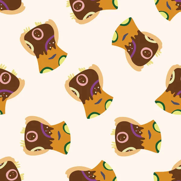 baykuş çizgi film, çizgi film Dikişsiz desen arka plan