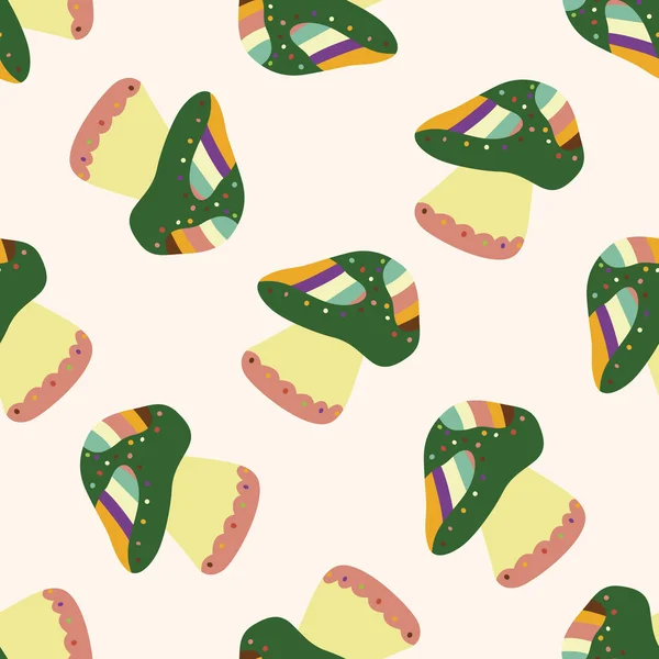 mantar çizgi film, çizgi film Dikişsiz desen arka plan