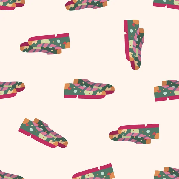 Shoe style , cartoon seamless pattern background — Stock Vector