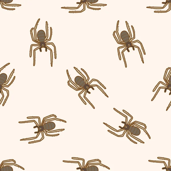 Dibujos animados de insectos, dibujos animados sin costura patrón de fondo — Vector de stock