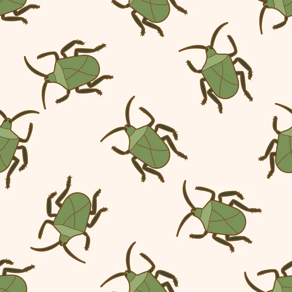 Bug cartoon, desenho animado sem costura padrão de fundo — Vetor de Stock