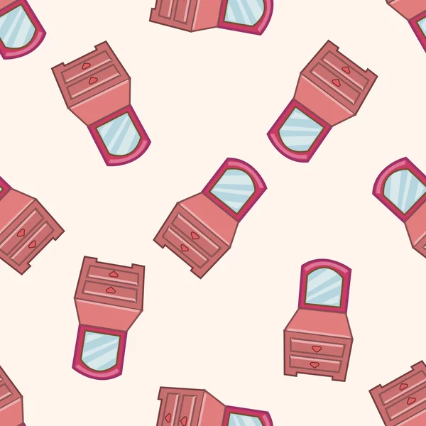 mobilya Tema dolap, karikatür Dikişsiz desen arka plan