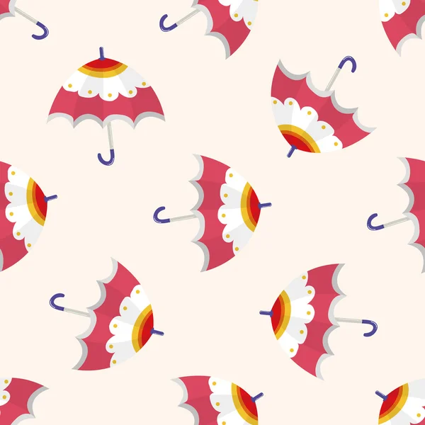 Umbrella theme, emets, cartoon seamless pattern background — стоковый вектор
