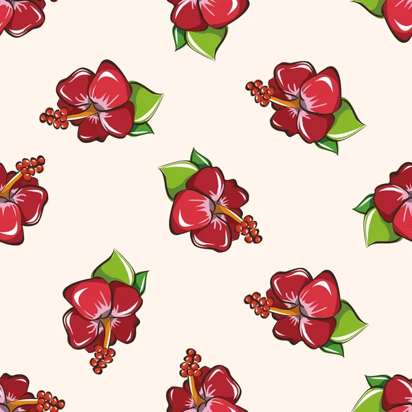 Flower , cartoon seamless pattern background — Stock Vector