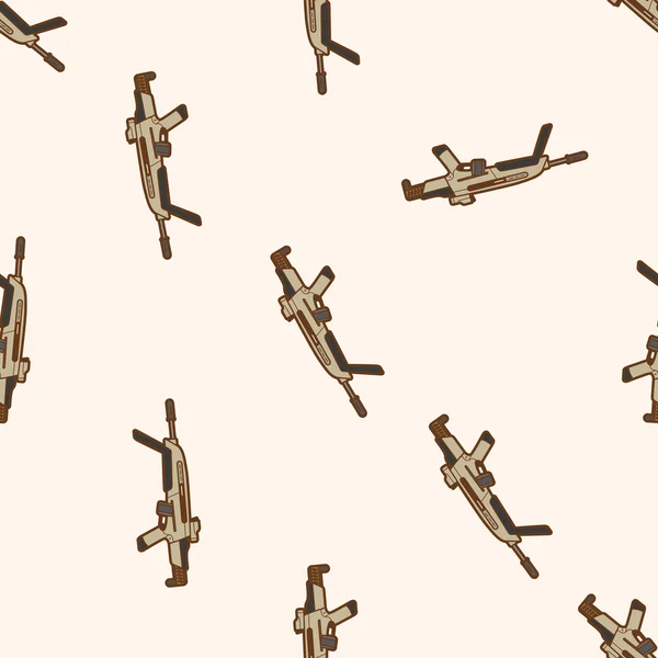 Arma de fuego, dibujos animados sin costura patrón de fondo — Archivo Imágenes Vectoriales