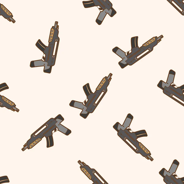 Weapon gun , cartoon seamless pattern background — Stock Vector