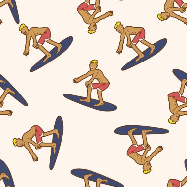 aşırı spor, karikatür Dikişsiz desen arka plan