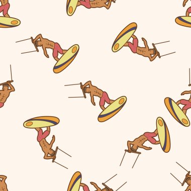 aşırı spor, karikatür Dikişsiz desen arka plan