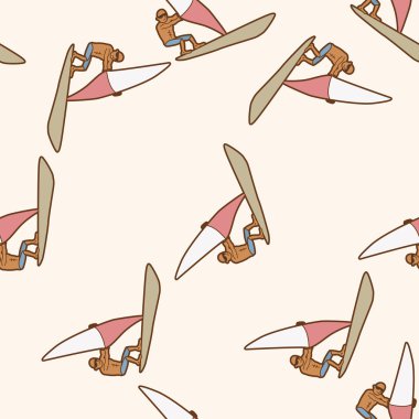 aşırı spor, karikatür Dikişsiz desen arka plan