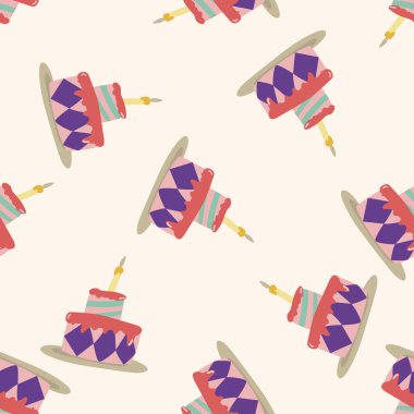 kek 10, karikatür Dikişsiz desen arka plan dekorasyon