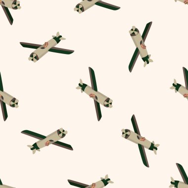 ulaşım uçak, karikatür Dikişsiz desen arka plan