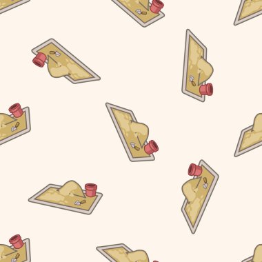 Eğlence Parkı özellikleri, karikatür Dikişsiz desen arka plan