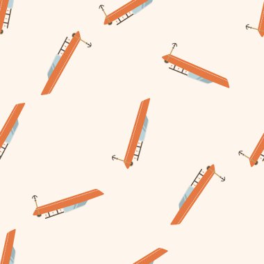 ulaşım tekne, karikatür Dikişsiz desen arka plan