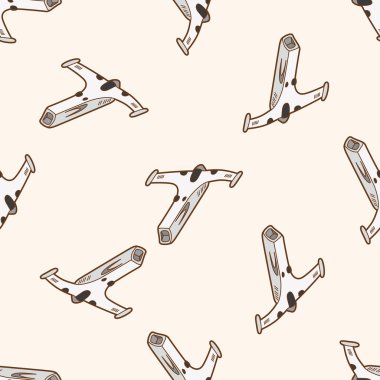 Uzay gemisi, karikatür Dikişsiz desen arka plan