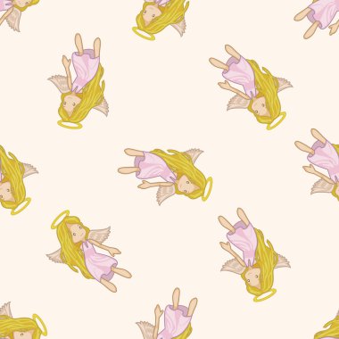 Angel, karikatür Dikişsiz desen arka plan