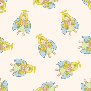 Angel, karikatür Dikişsiz desen arka plan