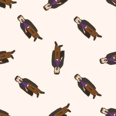 tuhaf canavar, karikatür Dikişsiz desen arka plan