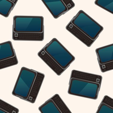 bilgisayar, karikatür Dikişsiz desen arka plan