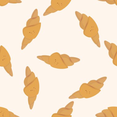 ekmek, karikatür Dikişsiz desen arka plan