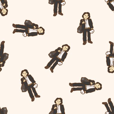 hırsız, karikatür Dikişsiz desen arka plan