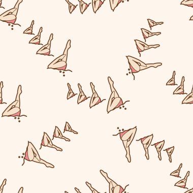 su sporları, karikatür Dikişsiz desen arka plan