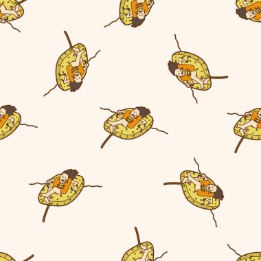 su sporları, karikatür Dikişsiz desen arka plan